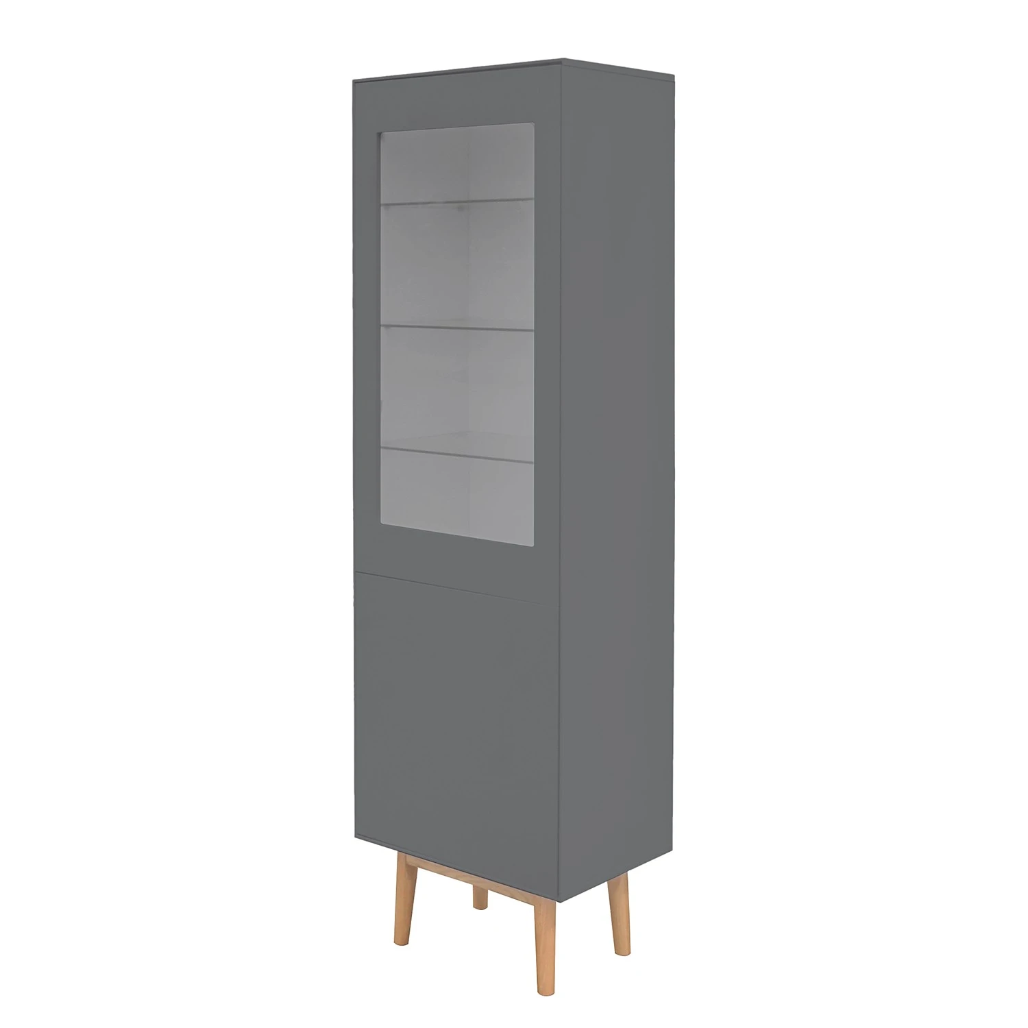 Mørteens Wohnwand Lindholm II (4-teilig) - Eiche teilmassiv - Grau 8 Mørteens Wohnwand Lindholm II (4-teilig) - Eiche teilmassiv - Grau – Bild 8