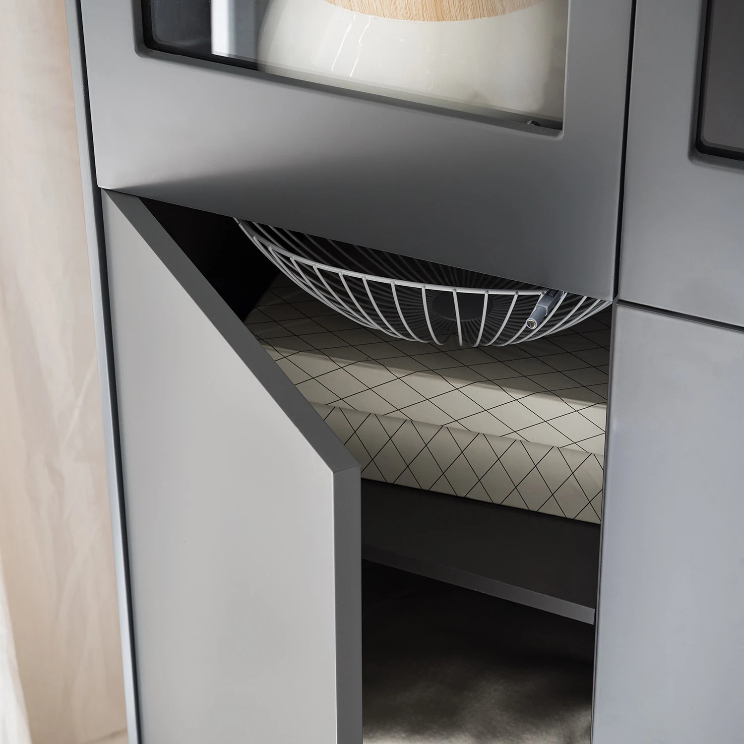 Mørteens Wohnwand Lindholm II (4-teilig) - Eiche teilmassiv - Grau 17 Mørteens Wohnwand Lindholm II (4-teilig) - Eiche teilmassiv - Grau – Bild 17