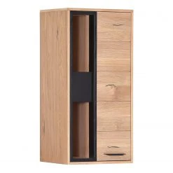 Red Living Hängeschrank Relva - Eiche teilmassiv - Eiche / Schwarz