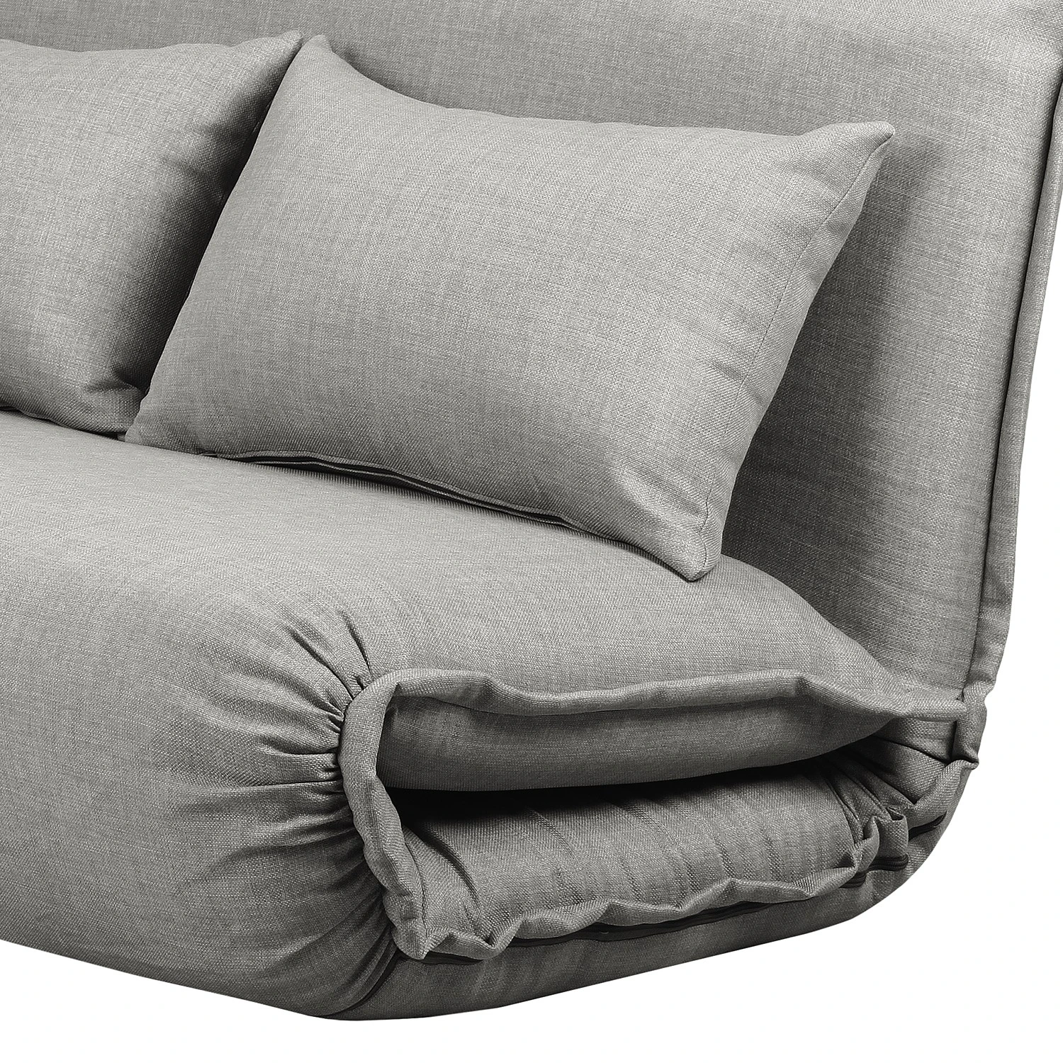 Jack & Alice Schlafsofa Jake - Webstoff - Hellgrau 8 Jack & Alice Schlafsofa Jake - Webstoff - Hellgrau – Bild 8