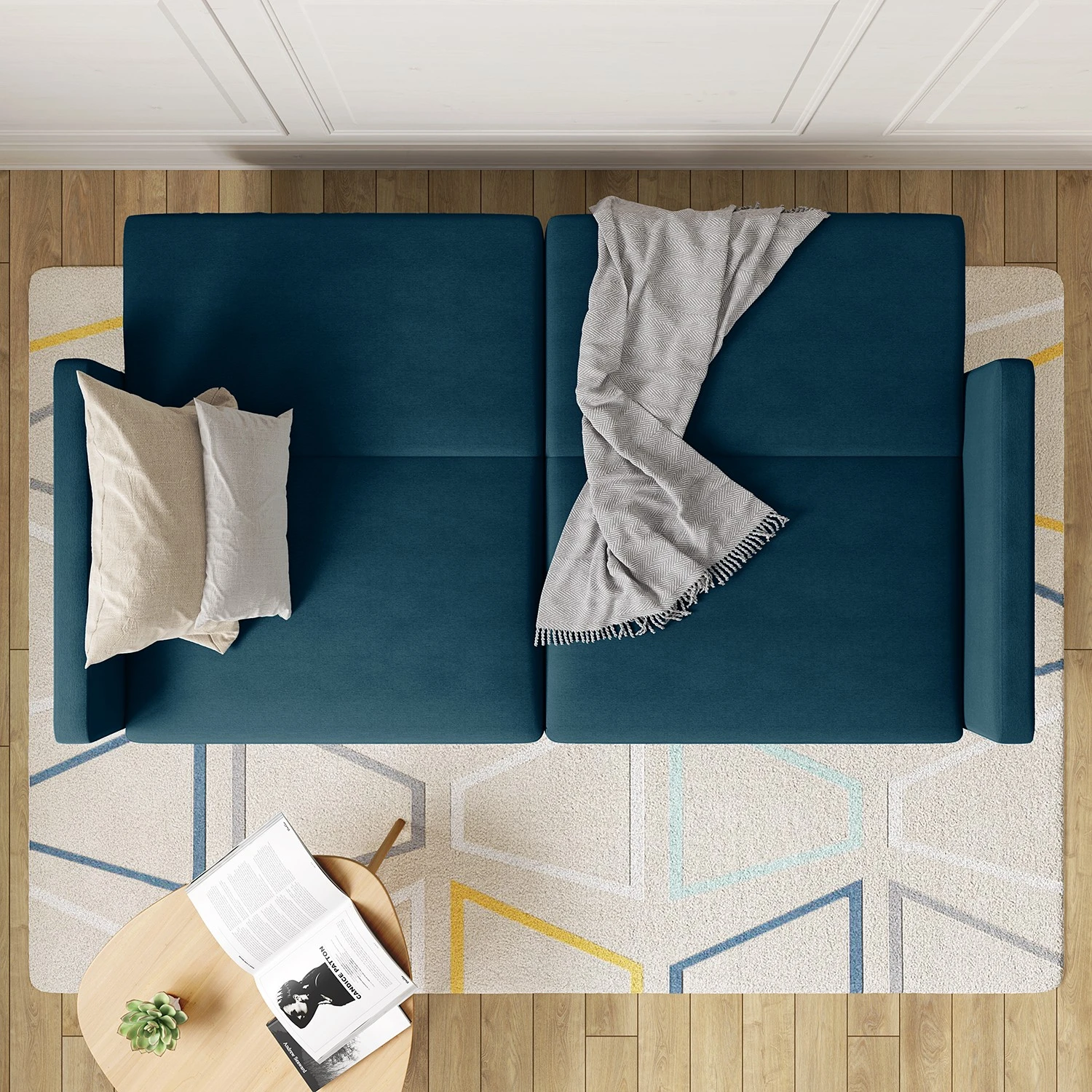 Mørteens Schlafsofa Borrby - Webstoff - Marineblau 3 Mørteens Schlafsofa Borrby - Webstoff - Marineblau – Bild 3