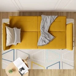 Mørteens Schlafsofa Asbro I - Webstoff - Gelb -Wohnzimmermöbel boutique en ligne 1000182530 191212 13383200039 MOOD DETAILS P000000001000182530 mood