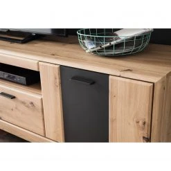 Naturoo TV-Lowboard Coulogne II - Balkeneiche Dekor / Anthrazit - Breite: 179 cm -Wohnzimmermöbel boutique en ligne 1000182658 190725 11581100114 DETAILS P000000001000182658