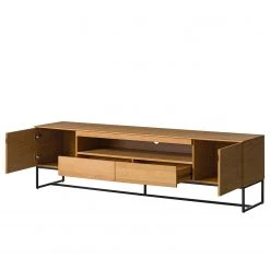 Ars Natura TV-Lowboard Nozza II - Echtholzfurnier - Eiche / Schwarz -Wohnzimmermöbel boutique en ligne 1000182822 200214 14501900020 DETAILS P000000001000182822