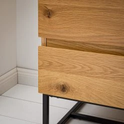 Ars Natura Kommode Nozza - Echtholzfurnier - Eiche / Schwarz -Wohnzimmermöbel boutique en ligne 1000182823 200306 14374700011 MOOD DETAILS P000000001000182823 mood