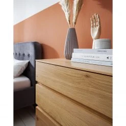 Ars Natura Kommode Nozza - Echtholzfurnier - Eiche / Schwarz -Wohnzimmermöbel boutique en ligne 1000182823 200528 16362300034 DETAILS P000000001000182823