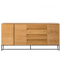 Ars Natura Sideboard Nozza I - Echtholzfurnier - Eiche / Schwarz -Wohnzimmermöbel boutique en ligne 1000182824 200214 14501900037 DETAILS P000000001000182824