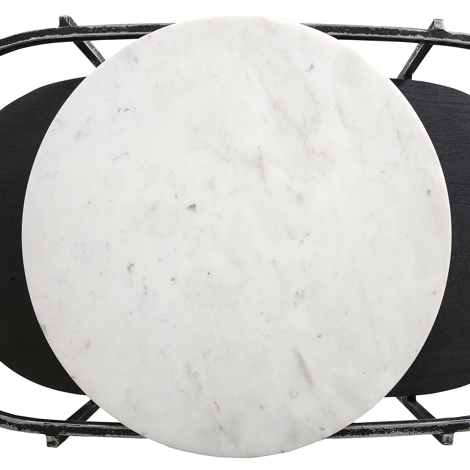 Red Living Couchtisch Pondo - Akazie massiv / Marmor - Schwarz / Weiß 5 Red Living Couchtisch Pondo - Akazie massiv / Marmor - Schwarz / Weiß – Bild 5