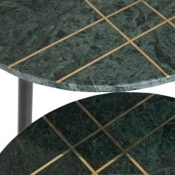 Jack & Alice Beistelltisch Marbollo III (2-teilig) - Marmor / Metall - Grün / Gold -Wohnzimmermöbel boutique en ligne 1000182843 190731 14365700096 DETAILS P000000001000182843