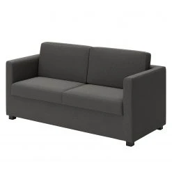 Loftscape Sofa Deven X (2-Sitzer) - Antiklederlook - Anthrazit