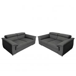 Modoform Polstergarnitur Swaine (3-2) - Webstoff - Anthrazit