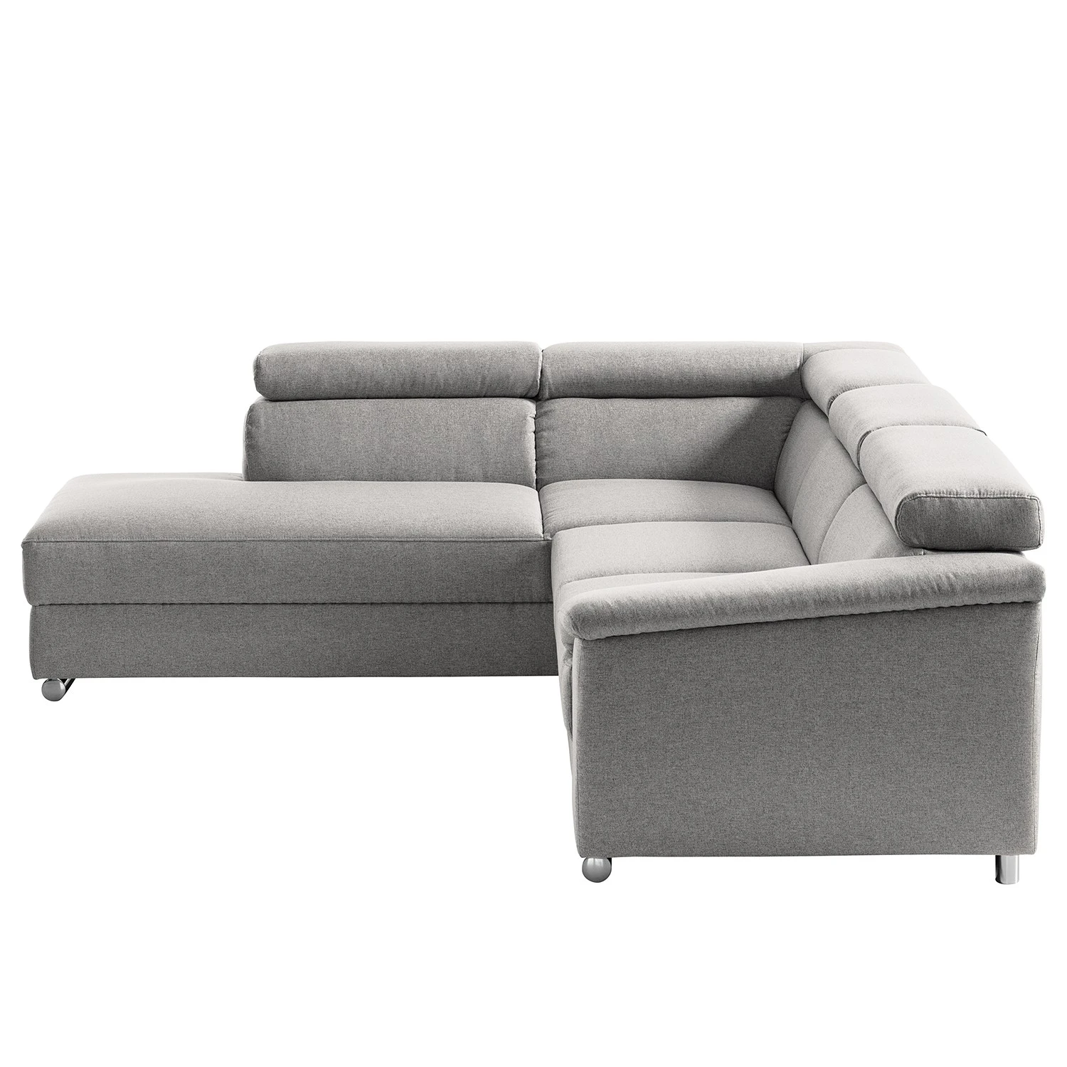 Fredriks Ecksofa Swain - Webstoff - Lichtgrau - Longchair davorstehend links - Schlaffunktion 7 Fredriks Ecksofa Swain - Webstoff - Lichtgrau - Longchair davorstehend links - Schlaffunktion – Bild 7