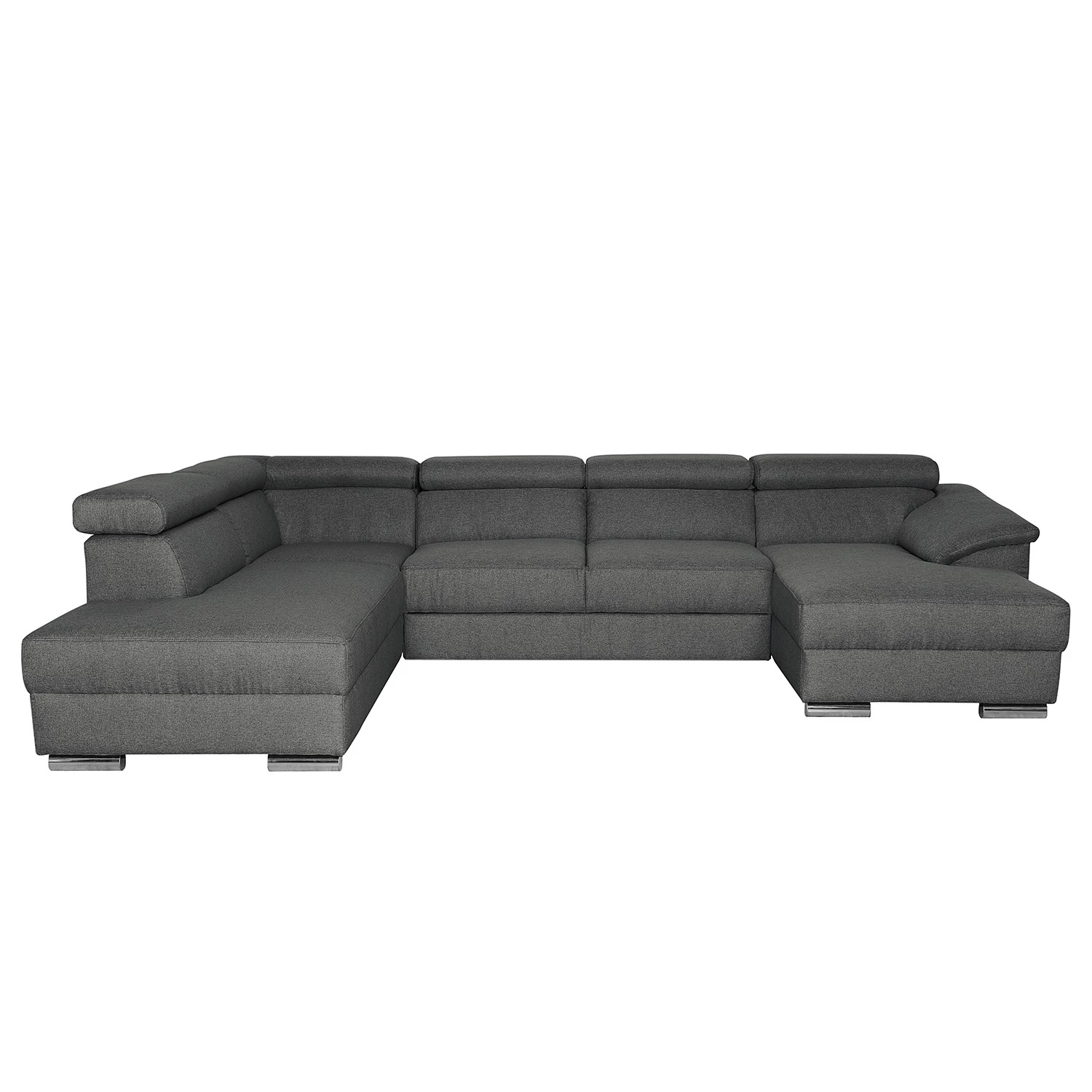 Modoform Wohnlandschaft Swaine - Webstoff - Anthrazit - Longchair davorstehend rechts - Ohne Schlaffunktion 4 Modoform Wohnlandschaft Swaine - Webstoff - Anthrazit - Longchair davorstehend rechts - Ohne Schlaffunktion – Bild 4