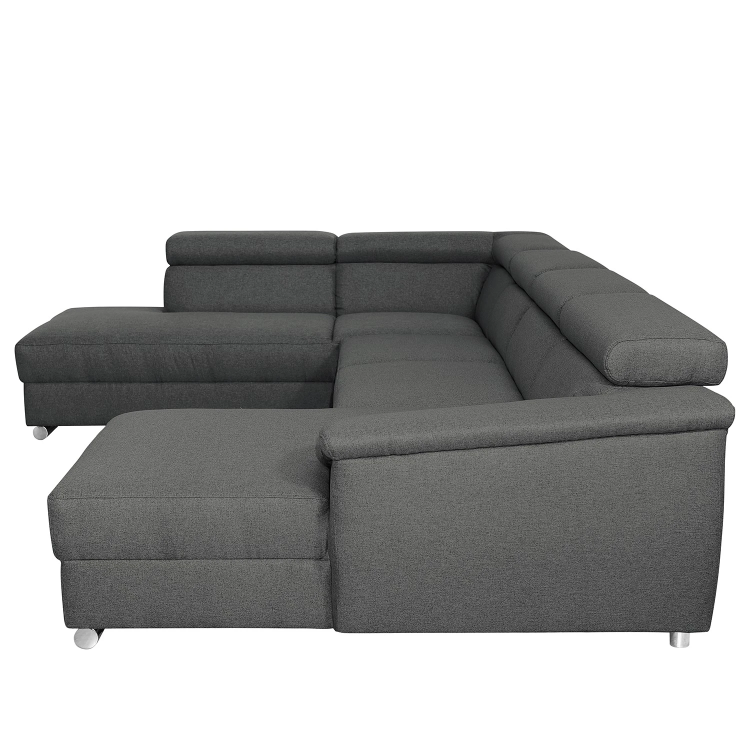 Modoform Wohnlandschaft Swaine - Webstoff - Anthrazit - Longchair davorstehend rechts - Ohne Schlaffunktion 5 Modoform Wohnlandschaft Swaine - Webstoff - Anthrazit - Longchair davorstehend rechts - Ohne Schlaffunktion – Bild 5