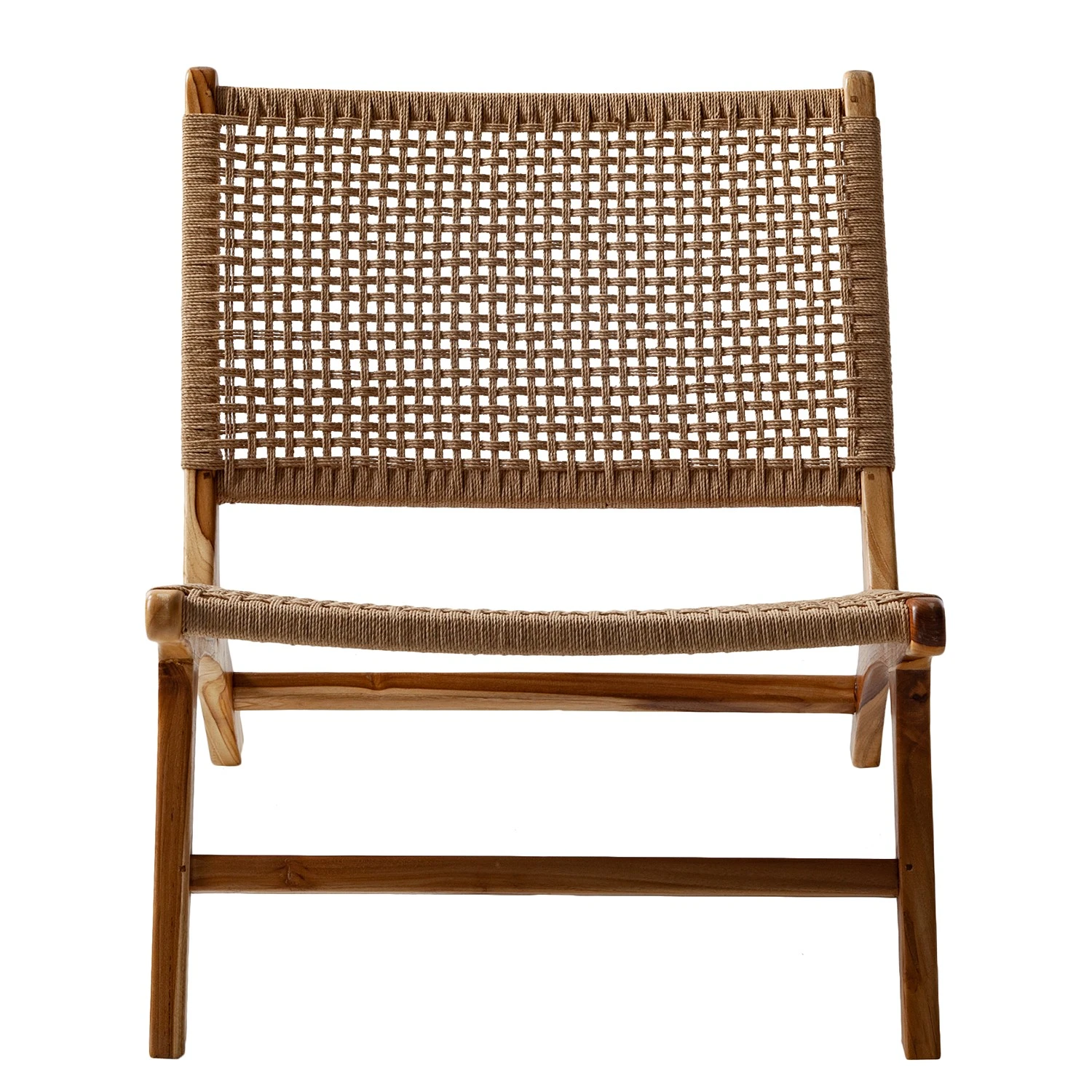 Ars manufacti Loungesessel Sulina - Papiergeflecht/ Teakholz massiv - Natur / Teak 4 Ars manufacti Loungesessel Sulina - Papiergeflecht/ Teakholz massiv - Natur / Teak – Bild 4