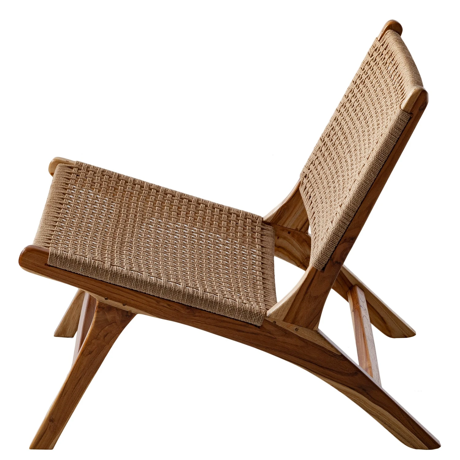 Ars manufacti Loungesessel Sulina - Papiergeflecht/ Teakholz massiv - Natur / Teak 5 Ars manufacti Loungesessel Sulina - Papiergeflecht/ Teakholz massiv - Natur / Teak – Bild 5