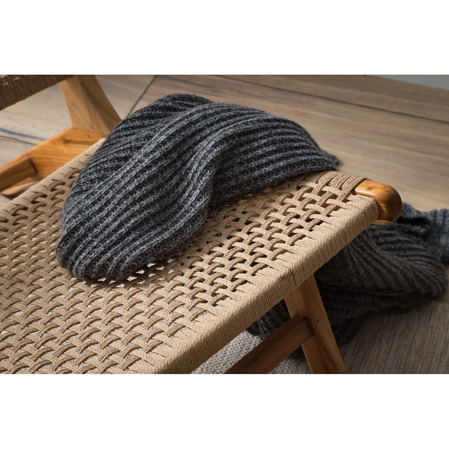 Ars manufacti Loungesessel Sulina - Papiergeflecht/ Teakholz massiv - Natur / Teak 10 Ars manufacti Loungesessel Sulina - Papiergeflecht/ Teakholz massiv - Natur / Teak – Bild 10