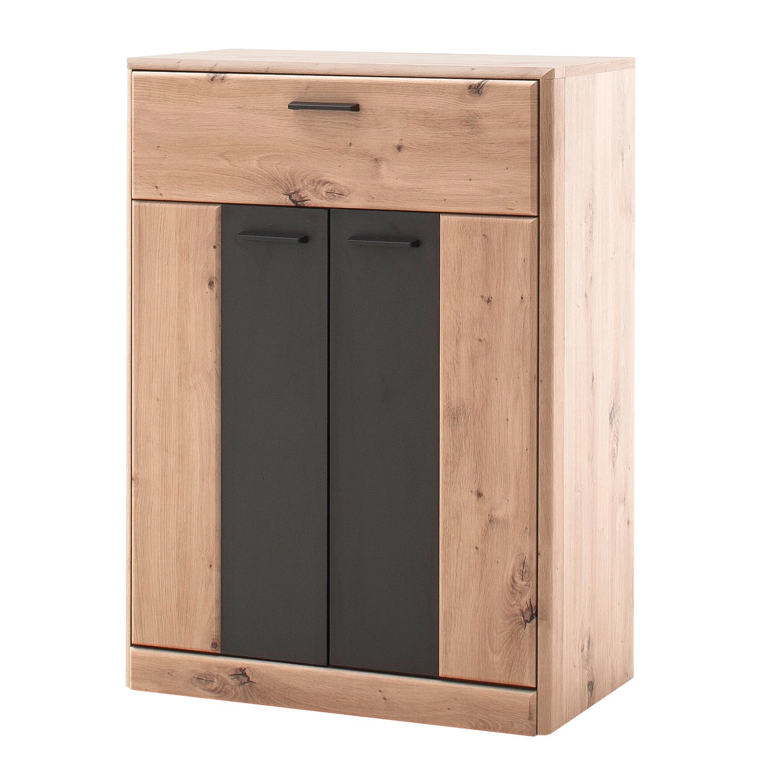 Naturoo Schuhkommode Coulogne - Balkeneiche Dekor / Grau 1 Naturoo Schuhkommode Coulogne - Balkeneiche Dekor / Grau