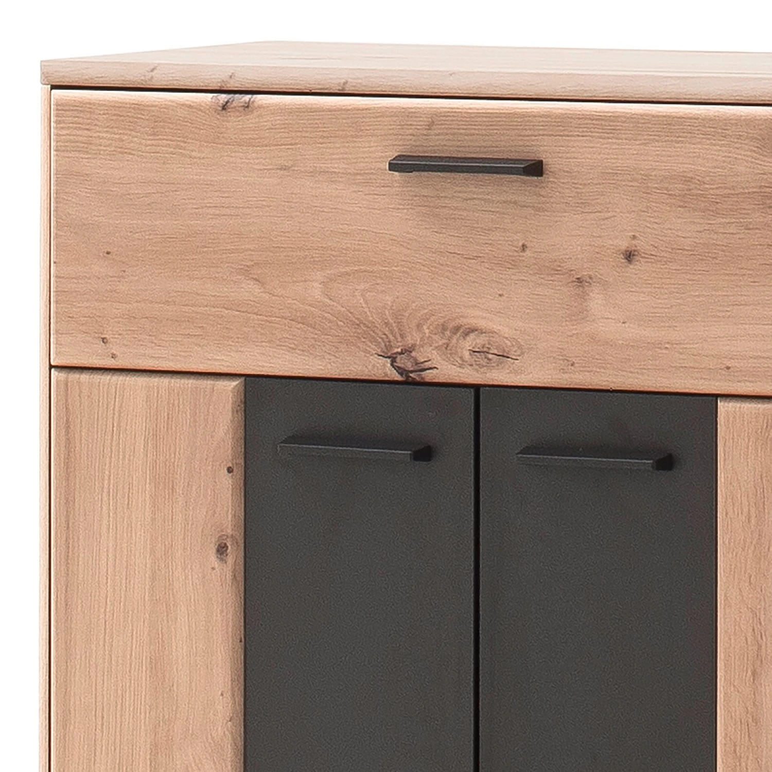 Naturoo Schuhkommode Coulogne - Balkeneiche Dekor / Grau 6 Naturoo Schuhkommode Coulogne - Balkeneiche Dekor / Grau – Bild 6