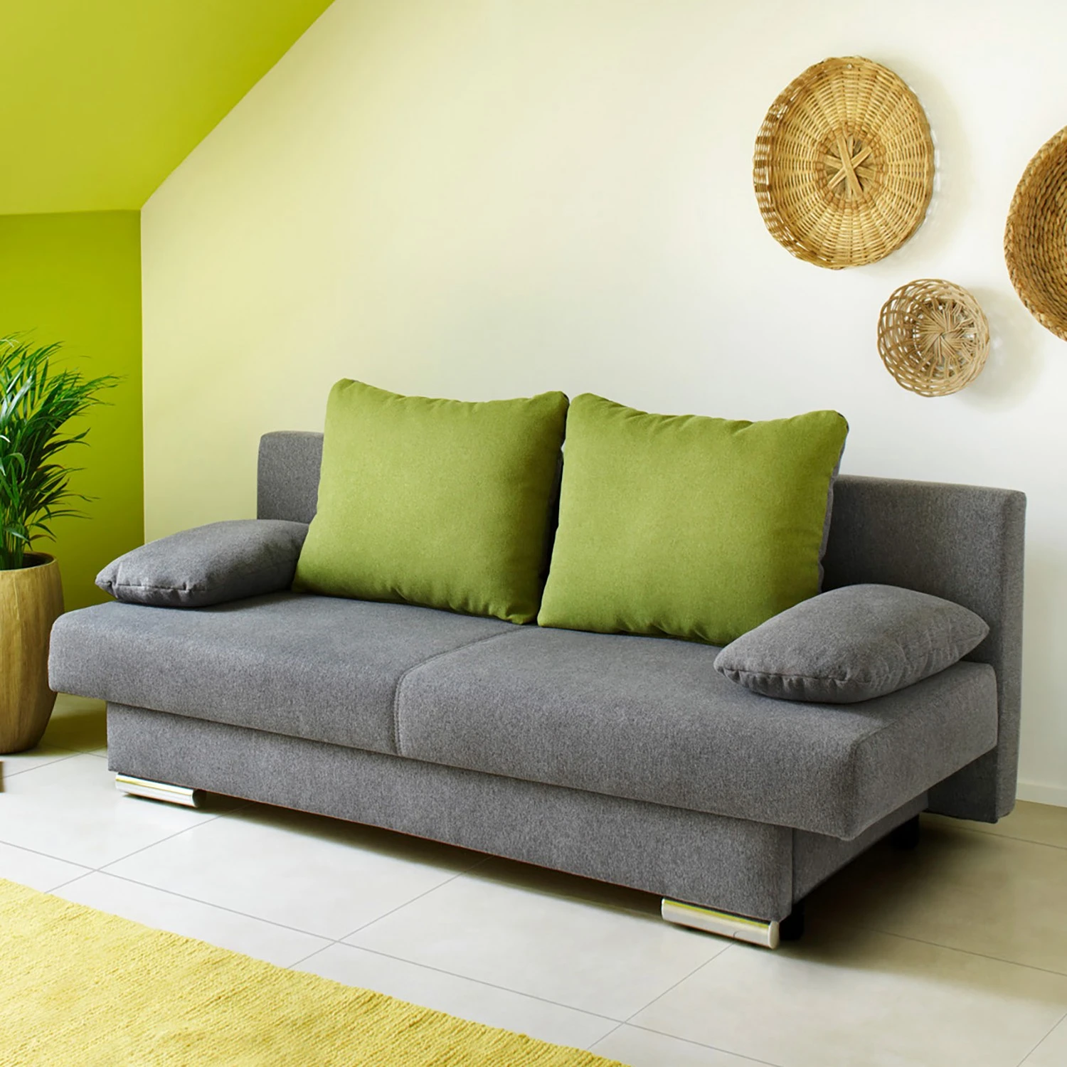 Mooved Schlafsofa Rijeka Microfaser - Grau 2 Mooved Schlafsofa Rijeka Microfaser - Grau – Bild 2