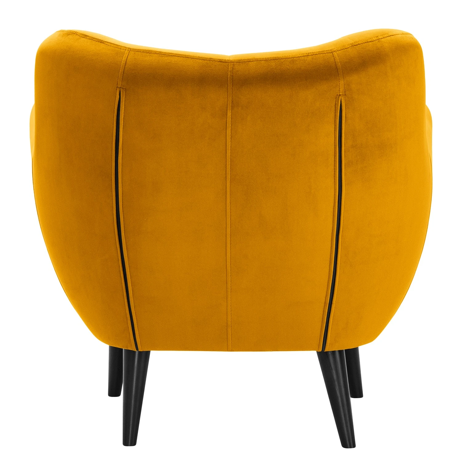 Norrwood Sessel Polva I - Samt Ravi: Senfgelb 5 Norrwood Sessel Polva I - Samt Ravi: Senfgelb – Bild 5