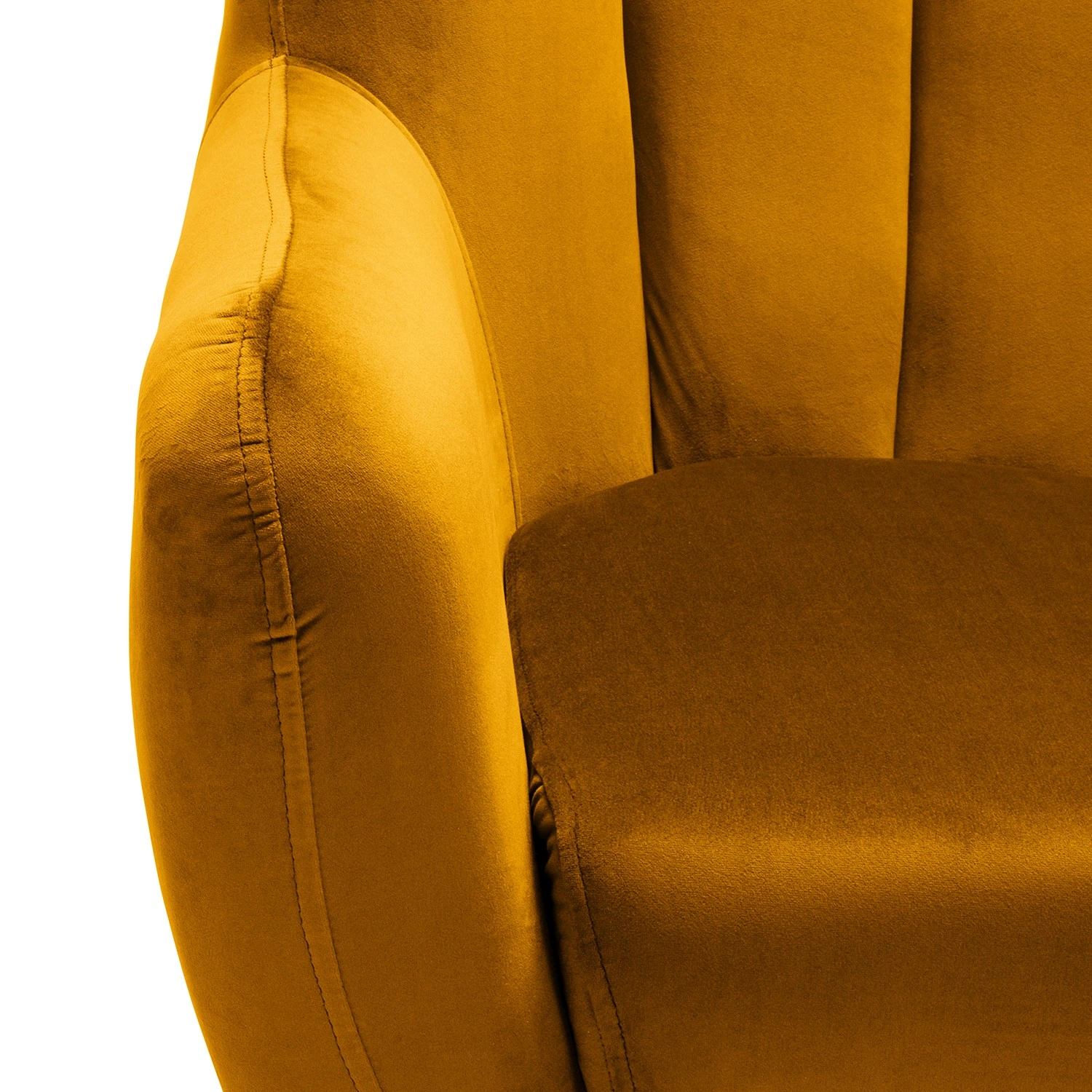 Norrwood Sessel Polva I - Samt Ravi: Senfgelb 7 Norrwood Sessel Polva I - Samt Ravi: Senfgelb – Bild 7