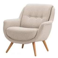 Norrwood Sessel Saku I - Webstoff Voer: Hellgrau