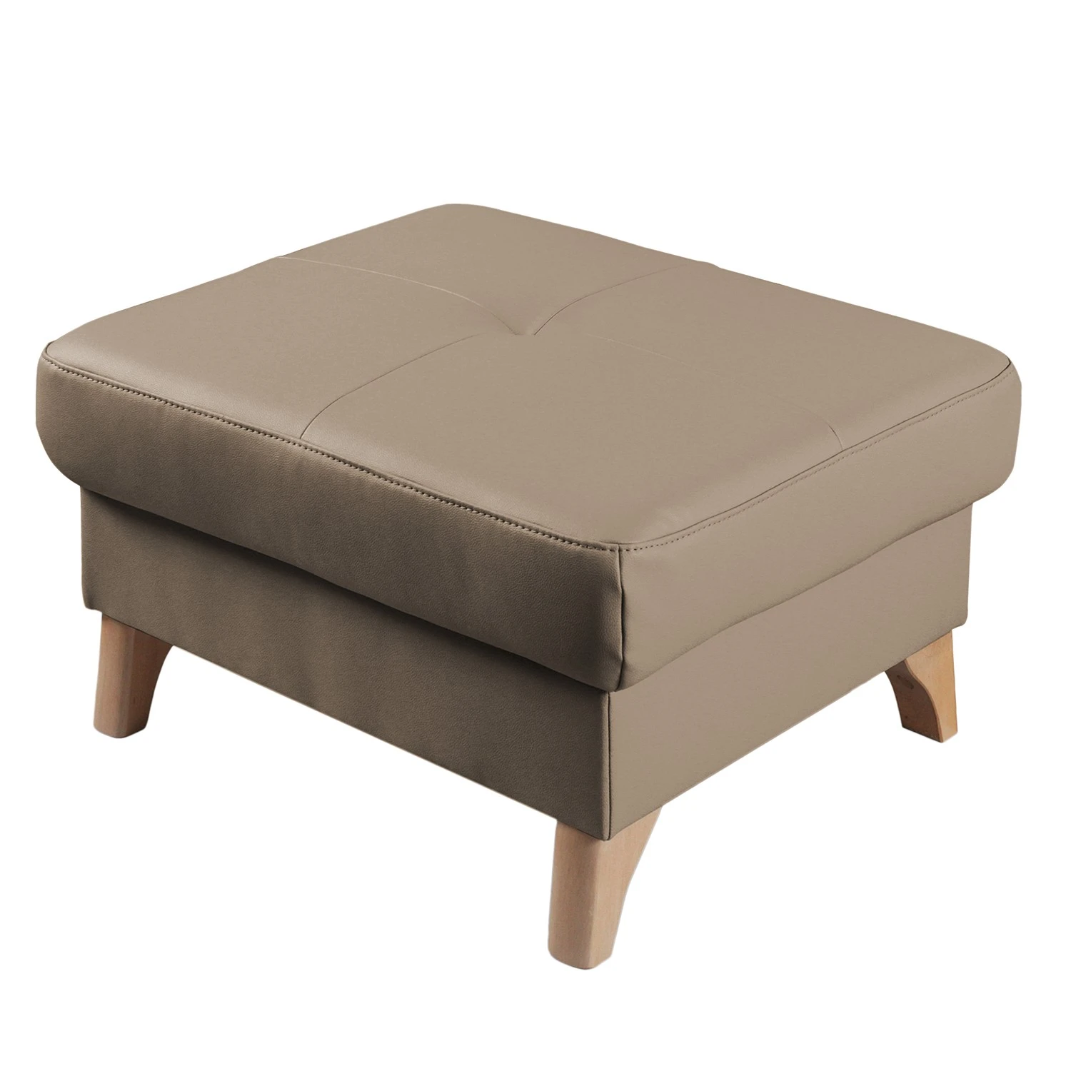 Naturoo Polsterhocker London - Echtleder / Kunstleder - Taupe 1 Naturoo Polsterhocker London - Echtleder / Kunstleder - Taupe