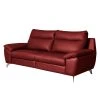 Modoform Sofa Kimball (2,5 -Sitzer) - Echtleder - Rot - Keine Funktion