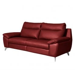 Modoform Sofa Kimball (2,5 -Sitzer) - Echtleder - Rot - Keine Funktion