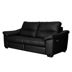 Modoform Sofa Lamexa I (2,5 -Sitzer) - Echtleder - Schwarz - Relaxfunktion