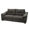Modoform Sofa Lamexa II (2,5 -Sitzer) - Microfaser - Anthrazit - Relaxfunktion