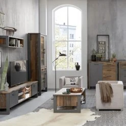 Trendteam Couchtisch Prime - Altholz Pinie Dekor / Anthrazit -Wohnzimmermöbel boutique en ligne 1000185532 190905 12594000146 MOOD DETAILS P000000001000185532 mood