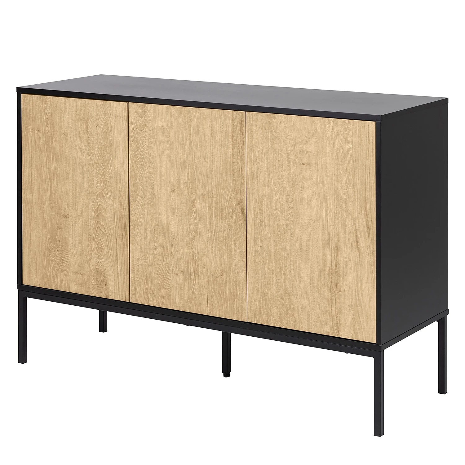 Red Living Sideboard Coogee - Wildeiche Hell Dekor / Schwarz 1 Red Living Sideboard Coogee - Wildeiche Hell Dekor / Schwarz