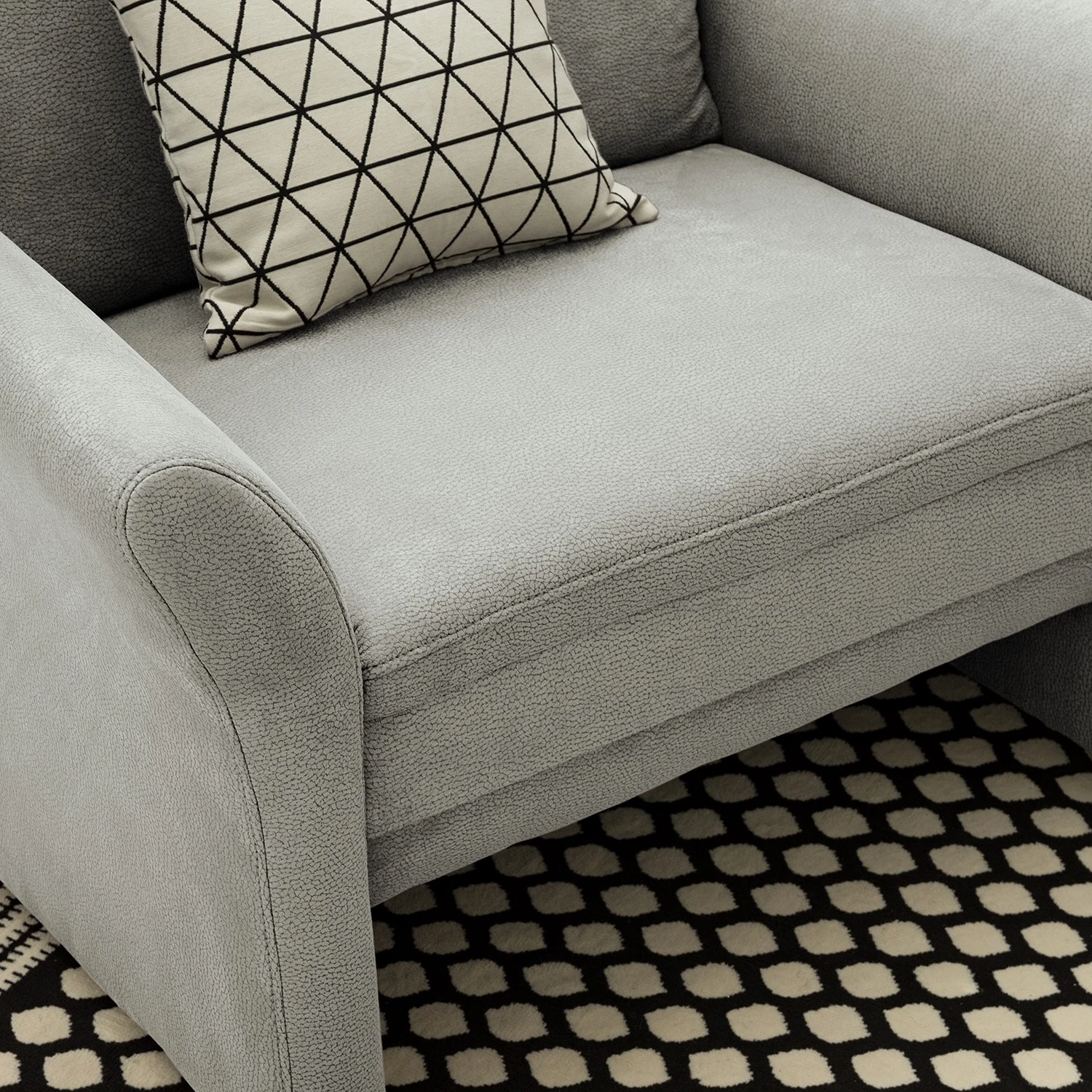 Modoform Sessel Capoma II - Antiklederlook - Lichtgrau - Breite: 100 cm 4 Modoform Sessel Capoma II - Antiklederlook - Lichtgrau - Breite: 100 cm – Bild 4