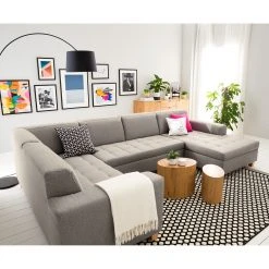 Ars Natura Wohnlandschaft Roblin I - Webstoff - Granit - Longchair davorstehend rechts - Schlaffunktion - Bettkasten -Wohnzimmermöbel boutique en ligne 1000186865 210323 15280702367 MOOD DETAILS P000000001000186865 mood