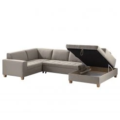 Ars Natura Wohnlandschaft Roblin I - Webstoff - Granit - Longchair davorstehend rechts - Schlaffunktion - Bettkasten -Wohnzimmermöbel boutique en ligne 1000186865 210323 15280902370 DETAILS P000000001000186865