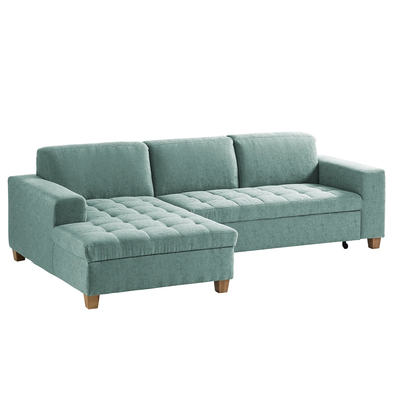 Ars Natura Ecksofa Roblin III - Webstoff - Mintgrau - Longchair davorstehend links - Schlaffunktion 10 Ars Natura Ecksofa Roblin III - Webstoff - Mintgrau - Longchair davorstehend links - Schlaffunktion – Bild 10
