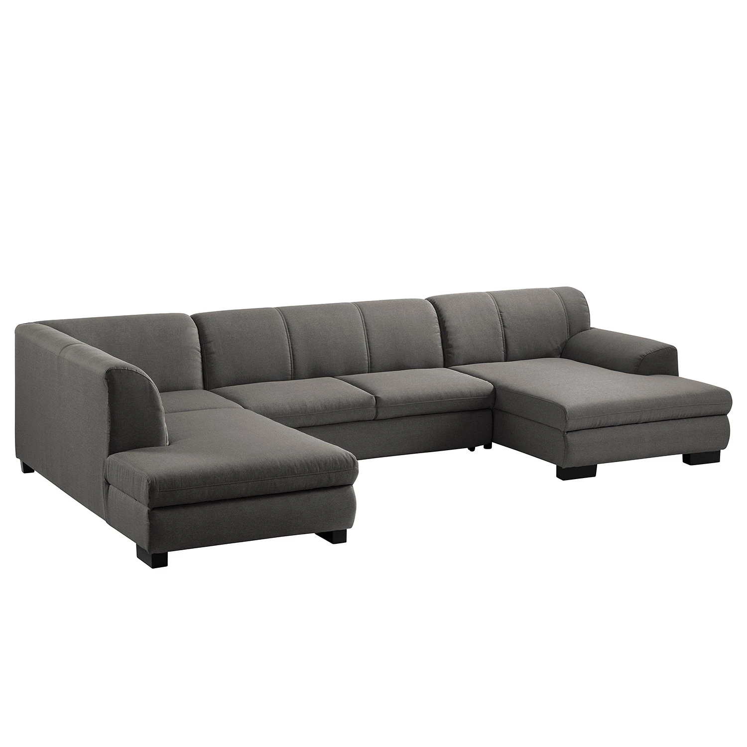 Loftscape Wohnlandschaft Lefroy I - Flachgewebe - Dunkelgrau - Longchair davorstehend rechts / Ottomane links - Schlaffunktion 10 Loftscape Wohnlandschaft Lefroy I - Flachgewebe - Dunkelgrau - Longchair davorstehend rechts / Ottomane links - Schlaffunktion – Bild 10