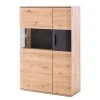 Naturoo Highboard Callington II - Balkeneiche Dekor / Anthrazit