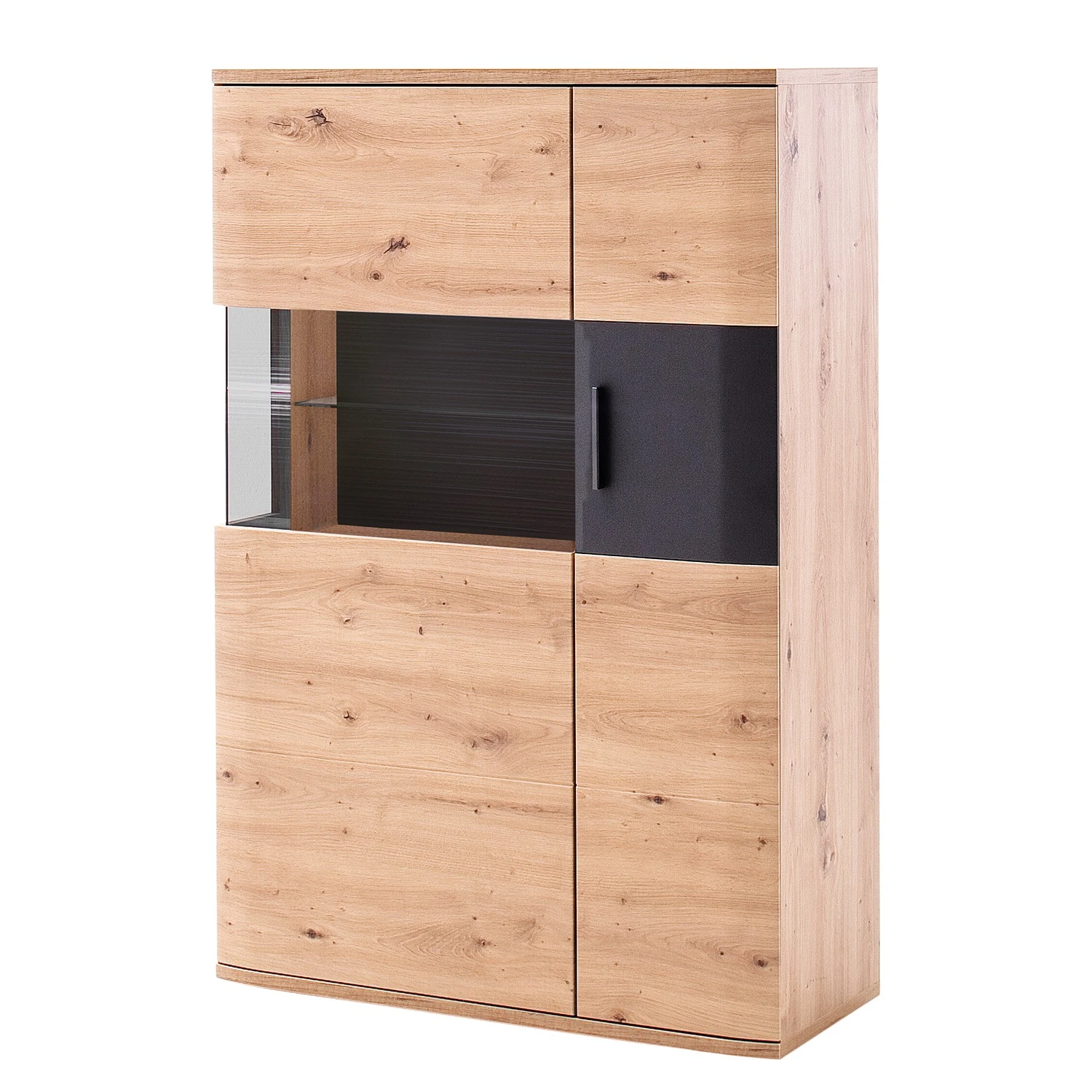 Naturoo Highboard Callington II - Balkeneiche Dekor / Anthrazit 1 Naturoo Highboard Callington II - Balkeneiche Dekor / Anthrazit