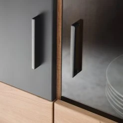 Naturoo Vitrinenschrank Callington I - Balkeneiche Dekor / Anthrazit -Wohnzimmermöbel boutique en ligne 1000187555 190920 09480200030 DETAILS P000000001000187555