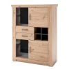 Naturoo Highboard Mendes II - Balkeneiche Dekor / Anthrazit