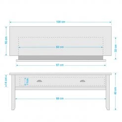 Maison Belfort Couchtisch Rivery - Kiefer massiv - Weiß 29 Maison Belfort Couchtisch Rivery - Kiefer massiv - Weiß -Wohnzimmermöbel boutique en ligne 1000187566 210330 15391200001 SKETCH DETAILS P000000001000187566 sketch