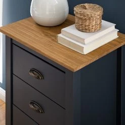 Maison Belfort Kommode Rivery I - Kiefer massiv - Anthrazit -Wohnzimmermöbel boutique en ligne 1000187568 201111 14522700013 DETAILS P000000001000187568