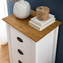 Maison Belfort Kommode Rivery I - Kiefer massiv - Weiß -Wohnzimmermöbel boutique en ligne 1000187580 201111 14522800030 DETAILS P000000001000187580