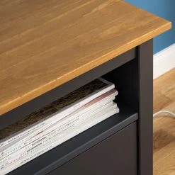 Maison Belfort TV-Lowboard Rivery - Kiefer massiv - Anthrazit -Wohnzimmermöbel boutique en ligne 1000187582 200312 14522800035 DETAILS P000000001000187582