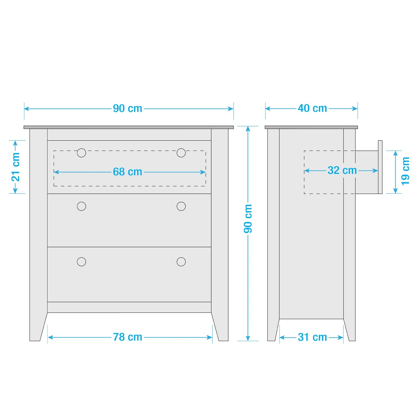 Maison Belfort Kommode Belleria I - Kiefer massiv / Wiener Geflecht - Weiß 14 Maison Belfort Kommode Belleria I - Kiefer massiv / Wiener Geflecht - Weiß – Bild 14