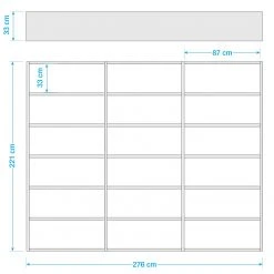 Loftscape Bücherregal Empire - Cremeweiß - Höhe: 221 cm - Breite: 276 cm 11 Loftscape Bücherregal Empire - Cremeweiß - Höhe: 221 cm - Breite: 276 cm -Wohnzimmermöbel boutique en ligne 1000188192 190925 11273400013 SKETCH DETAILS P000000001000188192 sketch
