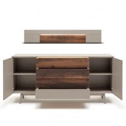 GWINNER Sideboard Misano II (2-teilig) - Inkl. Beleuchtung - Echtholzfurnier - Saharagrau / Balkeneiche 7 GWINNER Sideboard Misano II (2-teilig) - Inkl. Beleuchtung - Echtholzfurnier - Saharagrau / Balkeneiche -Wohnzimmermöbel boutique en ligne 1000188660 190926 16594200067 DETAILS P000000001000188660